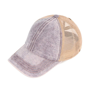 CC Kids Washed Denim Criss Cross Cap ( KIDS-BT-1009 ) ( BT-1009 )