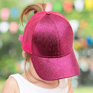 CC Kids Glitter Pony Caps ( KIDS BT-6 ) (BT-6 )