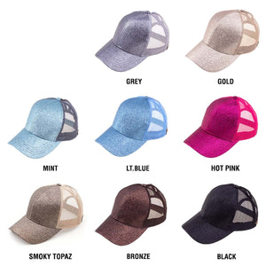 CC Kids Glitter Pony Caps ( KIDS BT-6 ) (BT-6 )