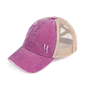 CC Kids Criss-Cross Pony Cap ( KIDS BT-780 ) ( BT-780 )