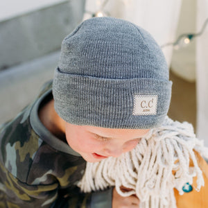 CC Kids Classic Ribbed Beanie ( KIDS-HTM-1 )