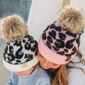 CC Kids Leopard Beanie ( KIDS-2061 ) ( HAT-2061 )