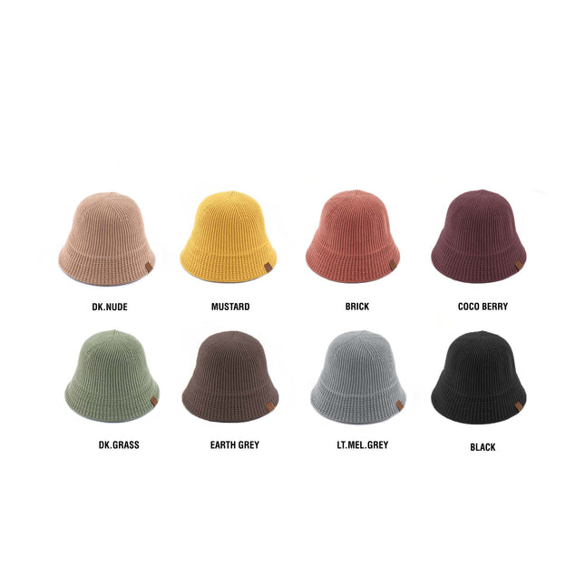 CC Ribbed Knit Adjustable Bucket Hat ( BK-3823 )
