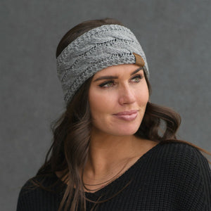 CC Cable Knit Lined Headwrap ( HW-20 )