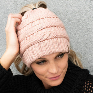 CC Messy Bun/Pony Beanie ( MB-20A )