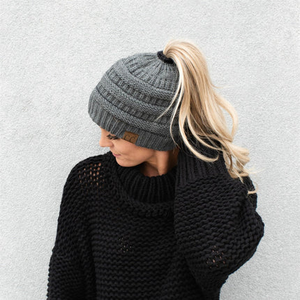 CC Messy Bun/Pony Beanie ( MB-20A )