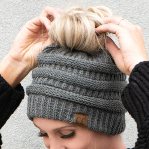 CC Messy Bun/Pony Beanie ( MB-20A )