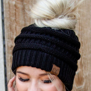 CC Messy Bun/Pony Beanie ( MB-20A )