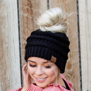 CC Messy Bun/Pony Beanie ( MB-20A )