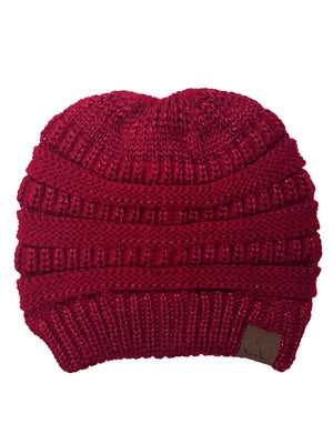 CC Bun Metallic Beanie ( MB-20M )