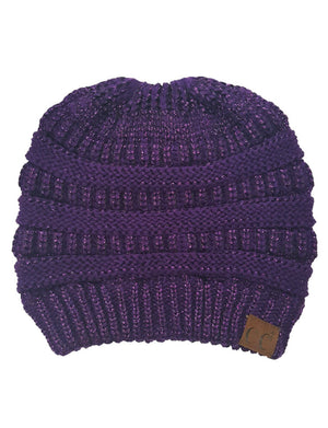 CC Bun Metallic Beanie ( MB-20M )