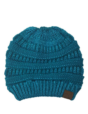 CC Bun Metallic Beanie ( MB-20M )