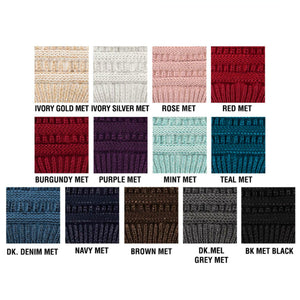 CC Bun Metallic Beanie ( MB-20M )