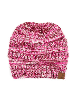 CC Crafted Multi-Toned Bun Beanie ( MB-816 )