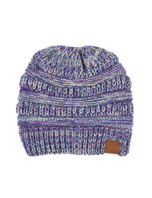 CC Crafted Multi-Toned Bun Beanie ( MB-816 )