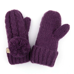 CC Kids Pom Mittens ( KIDS MT-24 )