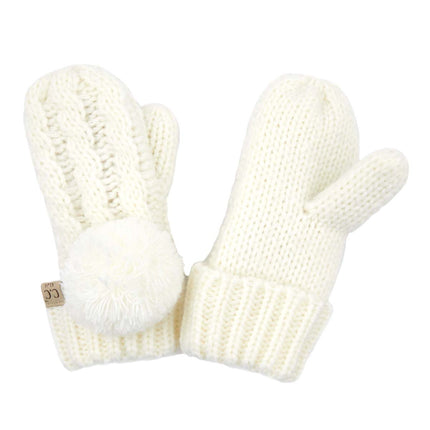 CC Kids Pom Mittens ( KIDS MT-24 )
