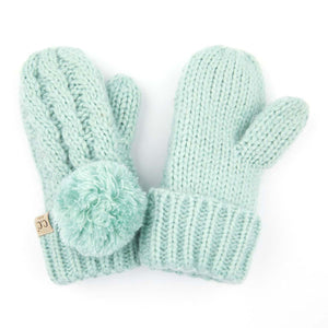 CC Kids Pom Mittens ( KIDS MT-24 )