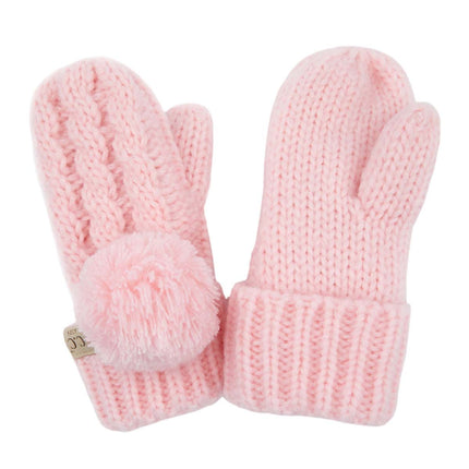 CC Kids Pom Mittens ( KIDS MT-24 )