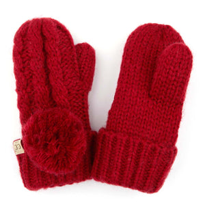 CC Kids Pom Mittens ( KIDS MT-24 )