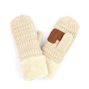 CC Kids Sherpa Lined Mittens ( MT-25 KIDS )