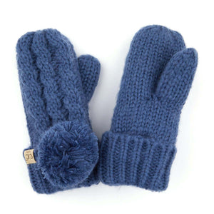 CC Kids Pom Mittens ( KIDS MT-24 )