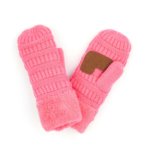 CC Kids Sherpa Lined Mittens ( MT-25 KIDS )