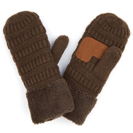CC Sherpa Lined Mittens | 2 Sizes ( MT-25 ) ( MT-JUNIOR-25 )