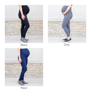 Twill Maternity Stretchy Jeggings ( MT-D002 )