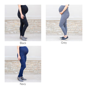 Twill Maternity Stretchy Jeggings ( MT-D002 )