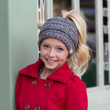 CC Kids Multi-Toned Ponytail Beanie ( MB-816 KIDS )