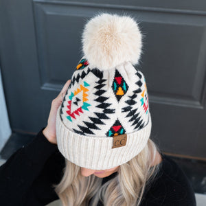 CC Southwest Print Beanie ( HAT-3001 )