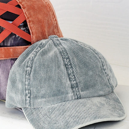 CC Stone-Washed Criss-Cross Corduroy Cap ( BT-1014 )