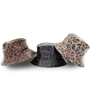 CC Leopard/Neutral Reversible Bucket Hat ( BK-3695 )