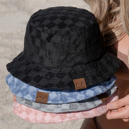 CC Checkered Terry Cloth Bucket ( KB-004 )
