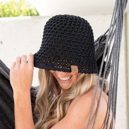 CC Crochet Knit Hat | Foldable ( BK-3934 )