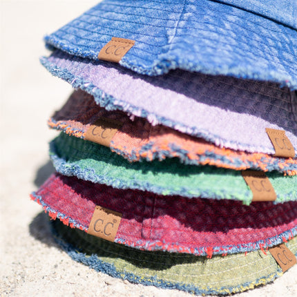 CC Stone Washed Denim Bucket ( BK-3920 )