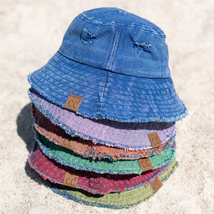CC Stone Washed Denim Bucket ( BK-3920 )