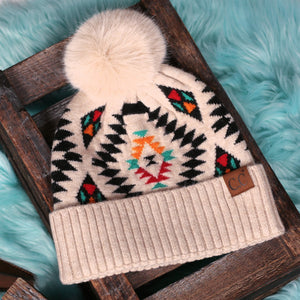 CC Southwest Print Beanie ( HAT-3001 )