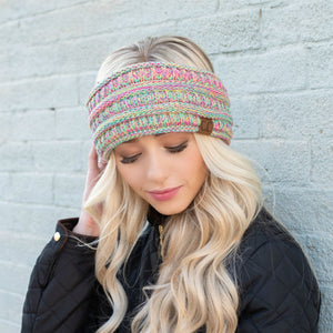 CC Multi Color Sherpa Lined Headwrap ( HW-826 )