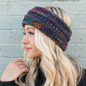 CC Multi Color Sherpa Lined Headwrap ( HW-826 )