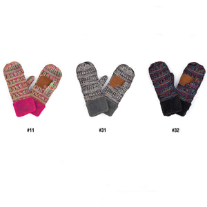 CC Crafted Multi Color Mittens - 2 Sizes ( MT-816 ) ( JUNIOR-MT-816 )