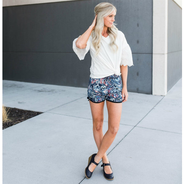 Paisley Pattern Shorts ( NDS-F641 )