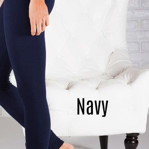 Super Soft Fleece Lined Leggings - 3" Waist ( SOL01-FLEECE-3 )