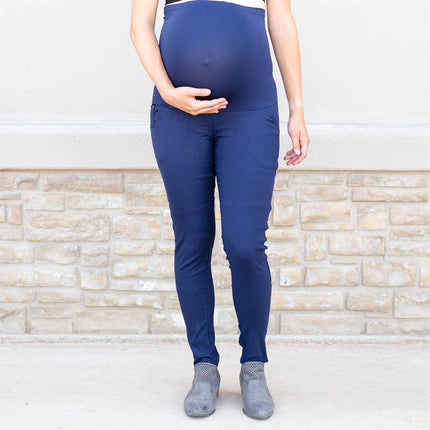 Twill Maternity Stretchy Jeggings ( MT-D002 ) CLEARANCE