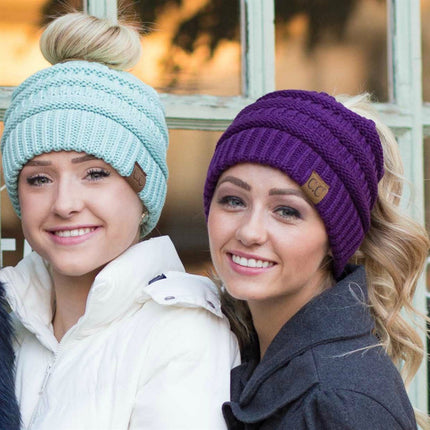 CC Messy Bun/Pony Beanie ( MB-20A )