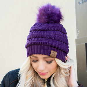 CC Trending Beanie w/ Same Color POM ( YJ-64POM )