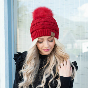 CC Trending Beanie w/ Same Color POM ( YJ-64POM )