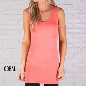 Extra Long Layering Scoop Back Tank ( S2172 )