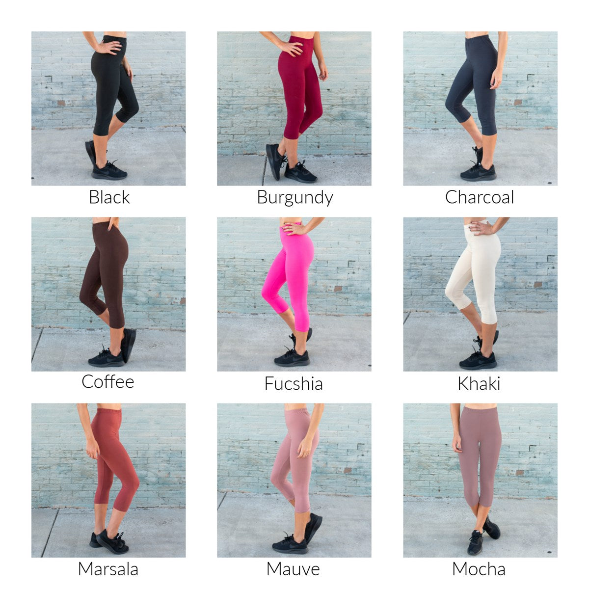 Ultra Soft Capri Leggings ( SOL01R-CA )